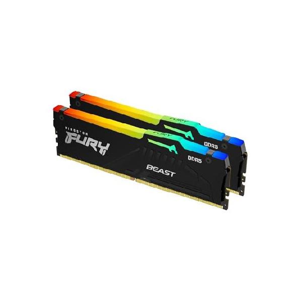 並行輸入 Kingston Fury Beast RGB 32GB (2x16GB) 6000MT/s DDR5 CL36