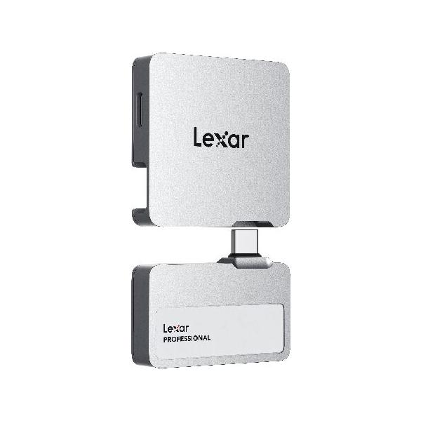 外付けハードディスク・ドライブ Lexar 2TB Professional Go Portable SSD 並行輸入 Lexar 2TB Professional Go ポータブル SSD ハブ付き Apple