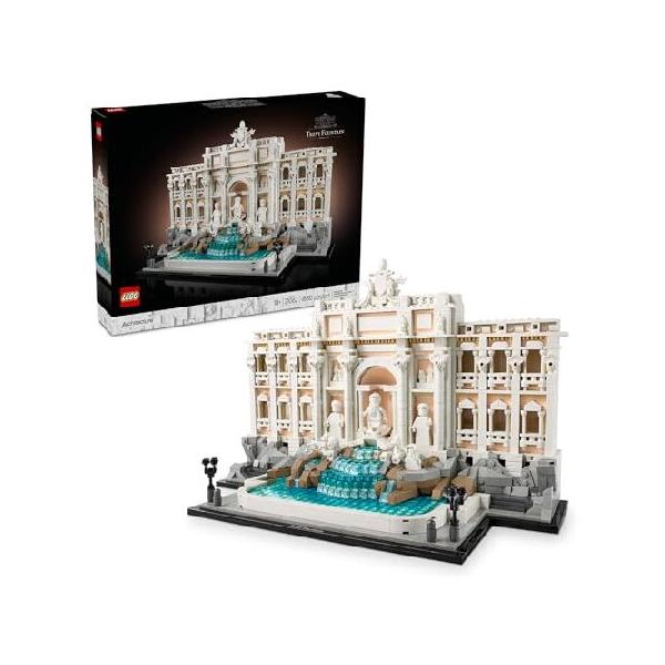 並行輸入 LEGO Architecture Trevi Fountain Building Set - Collectible Model of Italian Landmark for Display for Adults, 18+ - Gift for Women ＆ Men - 2