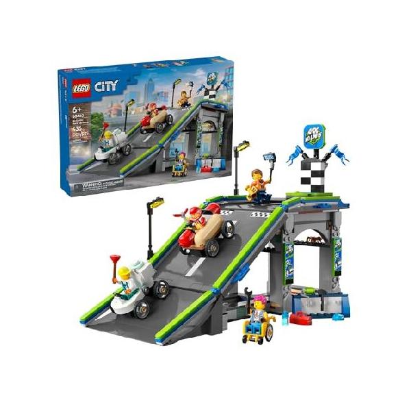 並行輸入 LEGO City No Limits: Race Car Ramp Track Toy - Building Toy for Kids, Boys and Girls, Ages 6+ - Soap Box Car Ramp for Racing with 2 Cars, 4 M