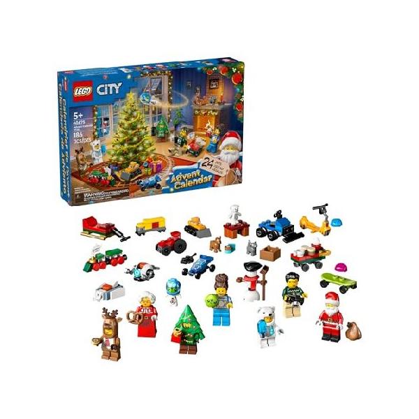 【並行輸入】LEGO City Advent Calendar 2025 Kids Toy - Holiday Countdown Playset W/Santa ＆ Mrs. Claus Minifigures for Boys ＆ Girls, Ages 5+ - 24 Buil