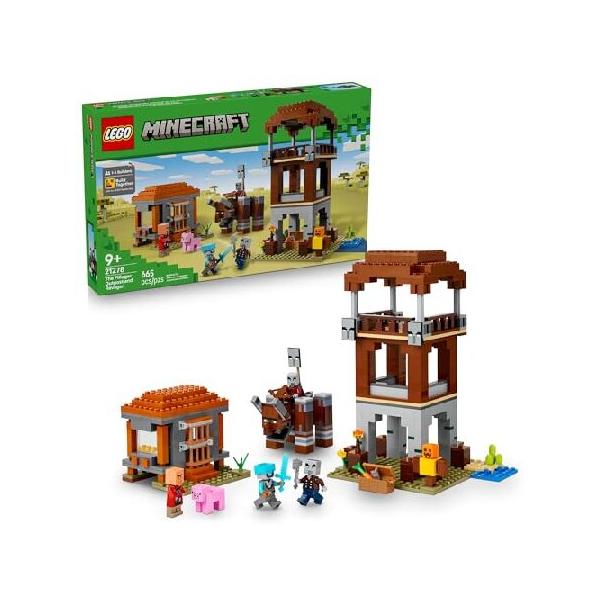 並行輸入 LEGO Minecraft The Pillager Outpost and Ravager Building Toy - Video Game Building Blocks for Kids, Boys ＆ Girls, Ages 9+ - Includes Space S