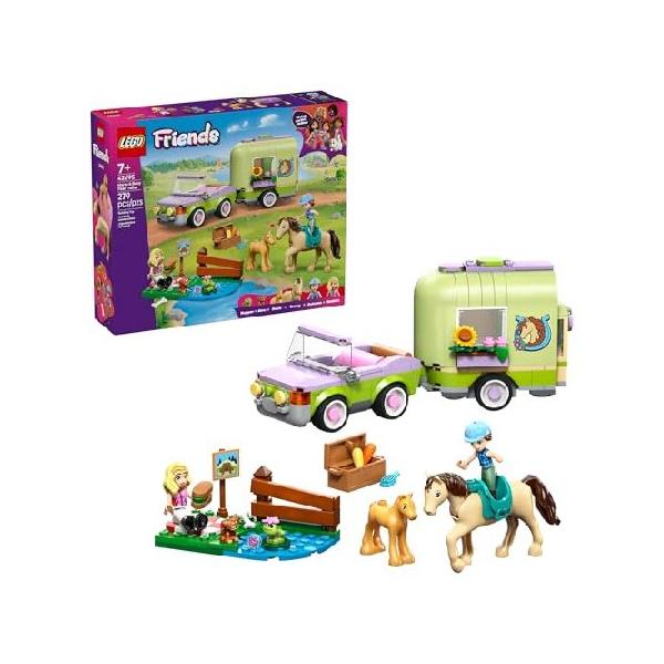 並行輸入 LEGO Friends Horse ＆ Baby Foal Trailer Building Toy for Girls ＆ Boys - Pretend Play Set for Kids, Ages 7+ - W/Autumn ＆ Matilde Minidolls,