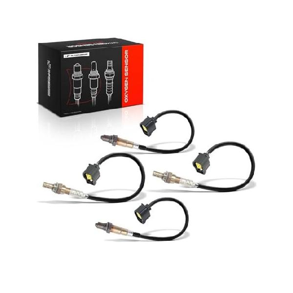 並行輸入 A-Premium 4-PC Set O2 Oxygen Sensor Compatible with Jeep Models - Wrangler, 2007 2008 2009, V6 3.8L - Upstream and Downstream