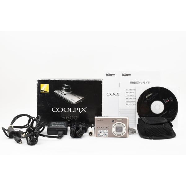 /美品・完動品/ Nikon Coolpix S600 pink ニコン ピンク デジタルカメラ コンデジ コンパクト 中古