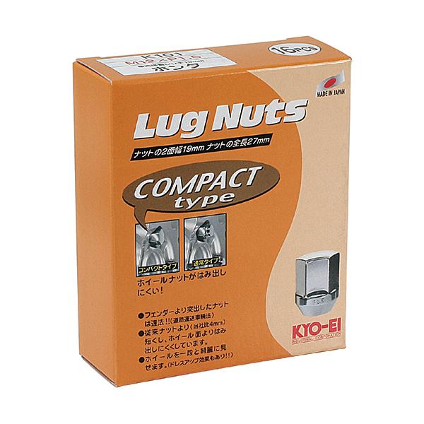 1注文2個迄 協永 KYO-EI 19HEX 60°テーパー座 ラグナット コンパクト 16個 P1.5 K101-16P クロームメッキ 日本製