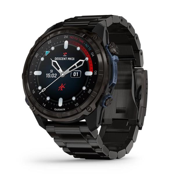 [ GARMIN ] ガーミン Descent Mk3i 51mm Carbon Gray DLC Ti/Ti チタンバンド ダイブコンピューター T2トランシーバー対応 010-02752-36