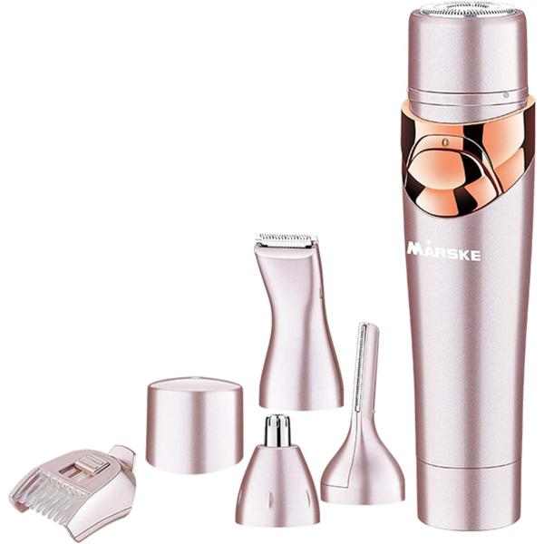 原産国:中国【4in1多機能シェーバー】- 本製品は鼻毛カッター、眉毛トリマー、シェーバーヘッド、フェイスシェーバー4つの機能がある充電式のシェーバーです。顔、産毛、眉毛、脇、腕、足、下の毛、鼻毛、耳毛等全身用電気シェイバーで、ムダ毛の悩み...