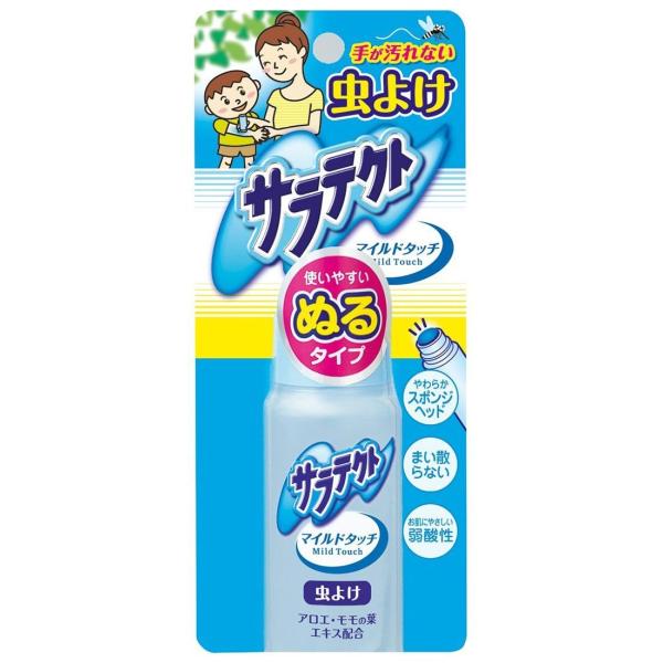 アース製薬 サラテクト マイルドタッチ ぬるタイプ 50ml 虫よけジェル 医薬部外品 低刺激 赤ちゃん 子供 敏感肌 無香料 1個