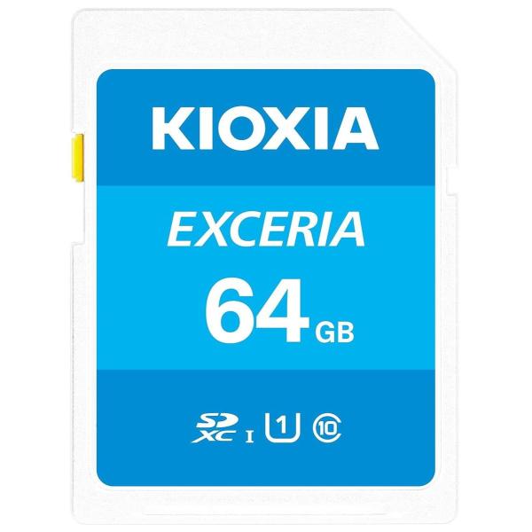 KIOXIA キオクシア SDカード EXCERIA SDXC UHS-I Class10 読出速度100MB/s 日本製 5年保証 64GB