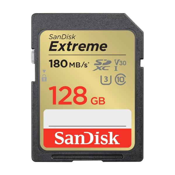 SanDisk サンディスク Extreme SDXCカード 128GB Class10 UHS-I U3 V30 SDSDXVA-128G-GHJI