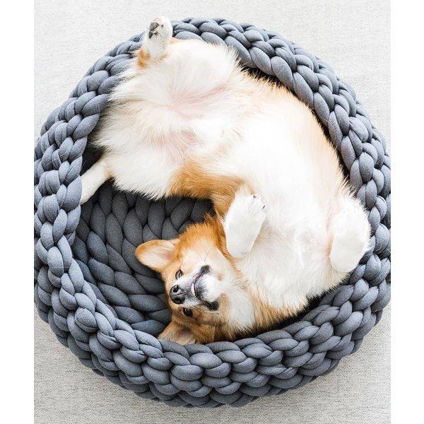 ペットベッド ペットハウス 犬ベッド 猫ベッド 犬 ネコの巣 ペット用品 かわいい ふわふわ ドッグ 猫用 四季通用 Diy手編み 毛糸 品質がよい Michell Michell 通販 Yahoo ショッピング