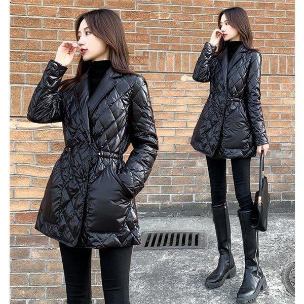 注目ショップ ブランドのギフト 軽量 ダウンジャケット 防寒服 レディース ダウンジャケット レディース 防寒服 暖かい 冬 艶 ノーカラー ダウンコート コート アウター Meorboston Org