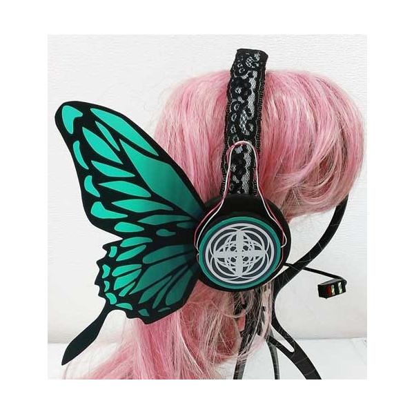 予約 自社製品 Mg1 Magnet マグネット ルカの緑蝶風ヘッドホン ヘッドフォン ボーカロイド コスプレ小物 送料無料 Super Hobby Net