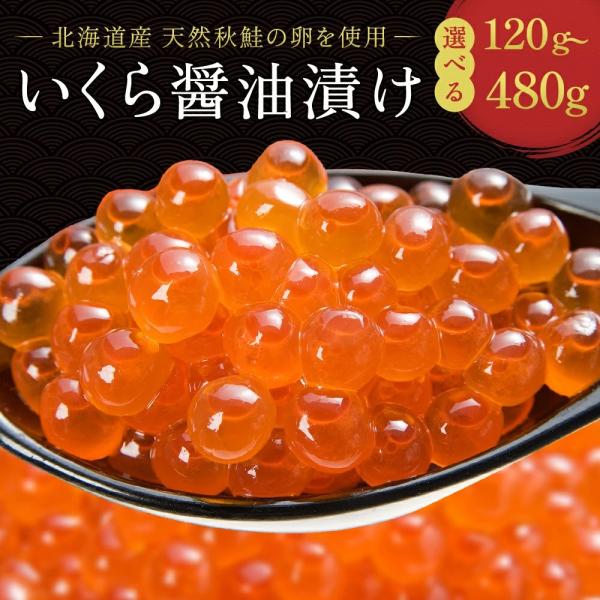 いくら イクラ いくら醤油漬け 丸鮮道場水産 北海道産いくらしょうゆ漬け 480g(120g×4個) 小分け いくら 醤油漬け いくら醤油 いくら丼 ちらし寿司 業務用