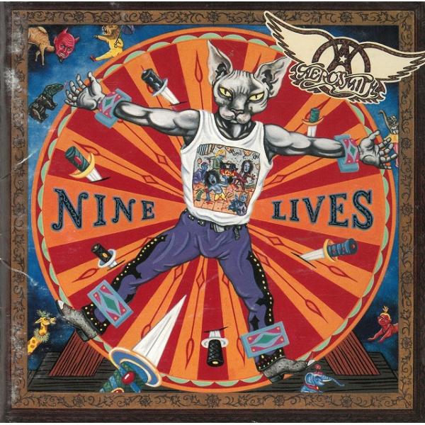 LIVE引退発表！レア！AEROSMITH エアロスミス⭐︎直筆サイン&おまけ付 NINE LIVES / AEROSMITH エアロスミス 中古・レンタル落ちCD アルバム