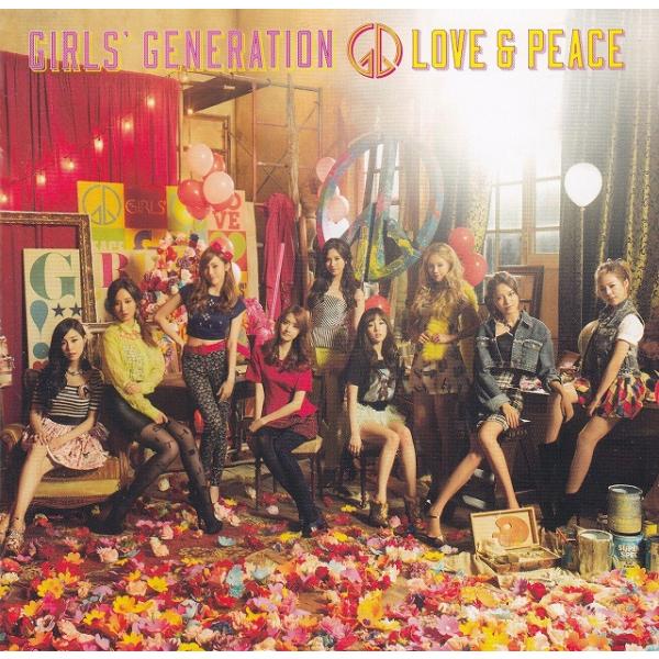 タイトル：　LOVE &amp; PEACEアーティスト：　GIRLS' GENERATION　少女時代※中古品ですので、歌詞カードの色褪せ・折れ・汚れなどがある場合がございます