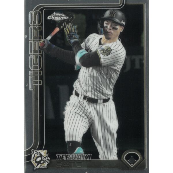 TOPPS 2025 NPB Chrome 188 阪神タイガース 佐藤輝明 Base Cards 中古