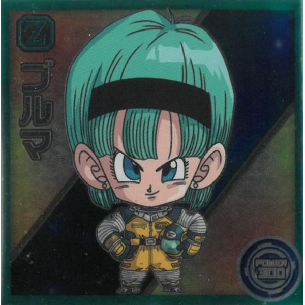 ドラゴンボール シール　ブルマ1枚　ニッスイ BANDAI ドラゴンボール 超戦士シールウエハース超 激突の戦士