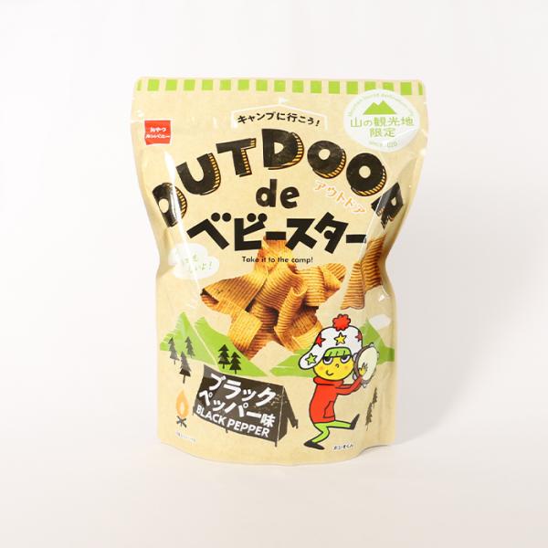 OUTDOOR de ベビースターブラックペッパー味170g【株式会社おやつ