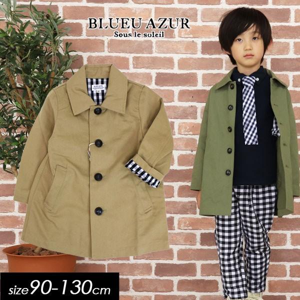 子供服 セール 19春 Blueu Azur ブルーアズール ツイル ステンカラーコート キッズ 女の子 男の子 子ども 羽織り C 91 ミッキーキッズ 通販 Yahoo ショッピング