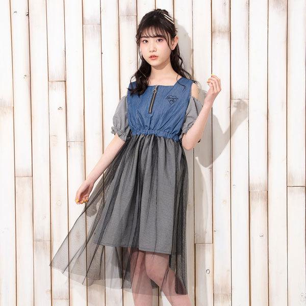 子供服 アルジー チュール ドッキング ワンピワンピース Algy キッズ 女の子 子ども ジュニア ニコプチ6月号掲載 21夏 G ミッキーキッズ 通販 Yahoo ショッピング