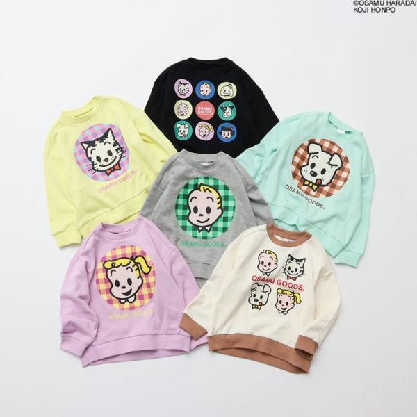 セール 子供服 BREEZE ブリーズ OSAMUGOODSコラボ カラバリ トレーナー 男の子 女の子 キッズ 長袖 トップス おしゃれ オサムグッズ 2026秋冬