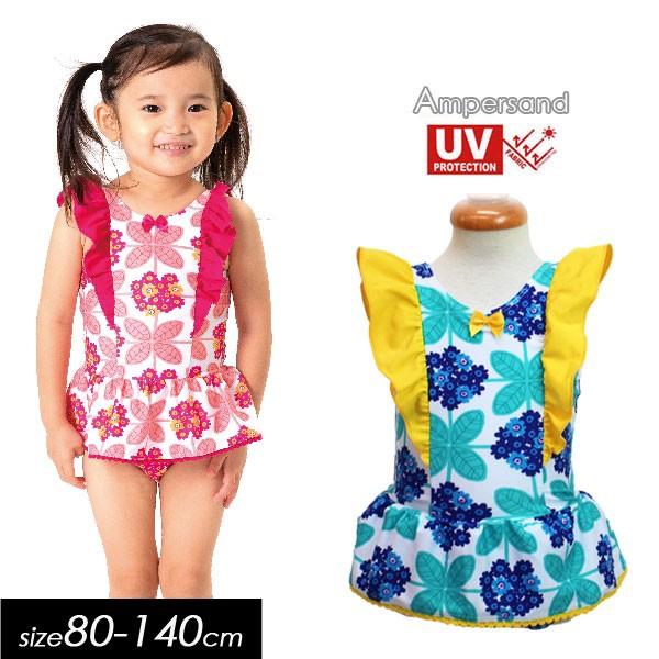 50 Off セール 19夏 Ampersand アンパサンド あじさい柄ワンピース水着 ｕｖカット キッズ 女の子 子ども スイム 水着 L2761 ミッキーキッズ 通販 Yahoo ショッピング