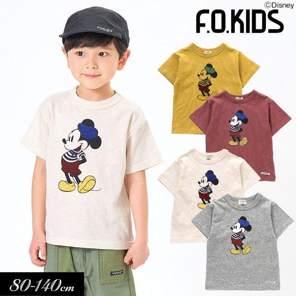 子供服 ディズニー キャラクター プリント Tシャツ F O Kids エフオーキッズ 女の子 男の子 ミッキー 22夏 R7022 ミッキー キッズ 通販 Yahoo ショッピング