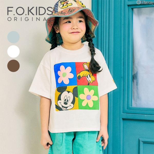 子供用キャラクターTシャツ F.O.KIDS（エフオーキッズ） 子供服 ディズニーキャラクター Tシャツ