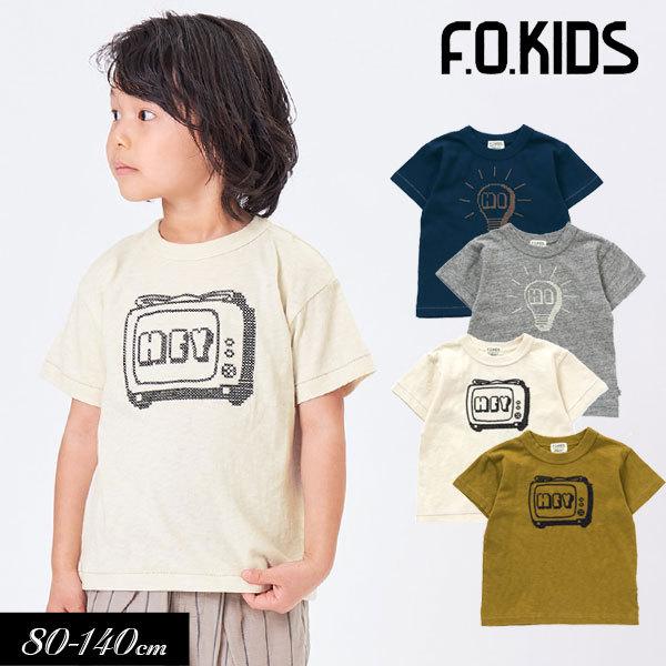 F.O.KIDS 子供服 BIG ロゴ 刺繍 Tシャツ エフオーキッズ 女の子 男の子 