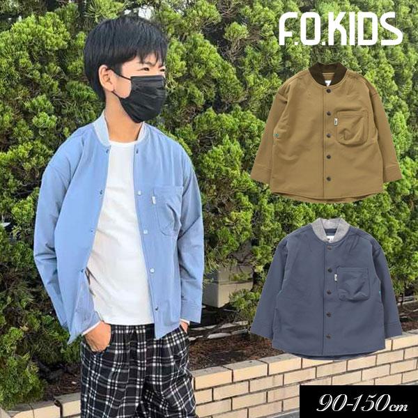 F.O.KIDS（エフオーキッズ） 子供服 F.O.KIDS JRDコラボ リブ襟 シャツ