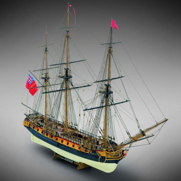帆船模型キット H.M.S.サプライズ 1/58 : 木製模型キットのマイクロ