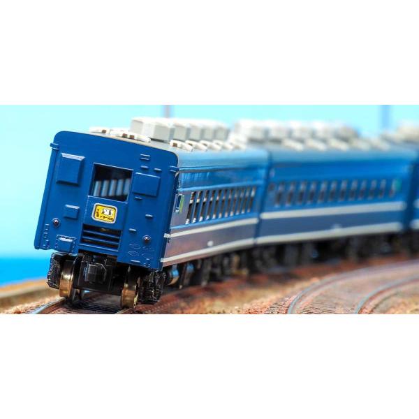 着色済み スロ81系シナ座 ミト座（青色 白線2本付き）6両編成セット 【19506】