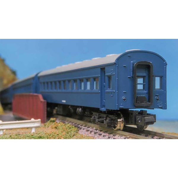 着色済み オハ61系（青色）6両編成セット 【グリーンマックス・19509】