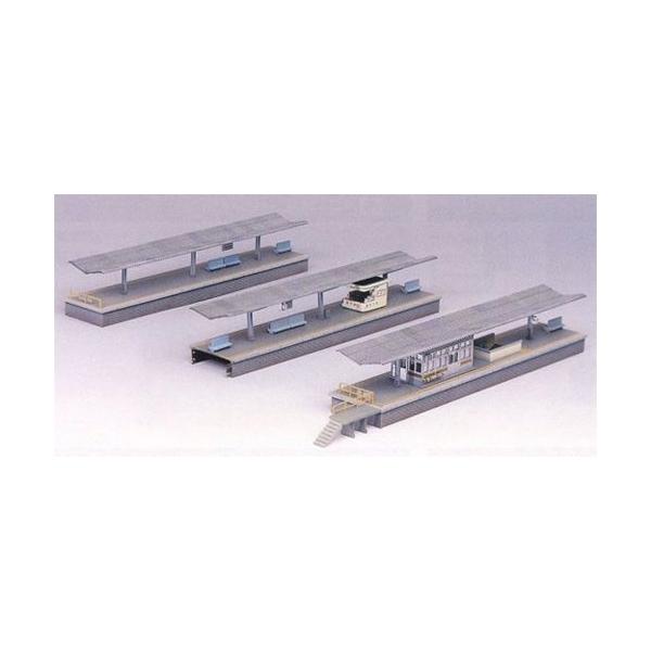 都会型島式ホームセット （未塗装組立キット） 【グリーンマックス・2117】