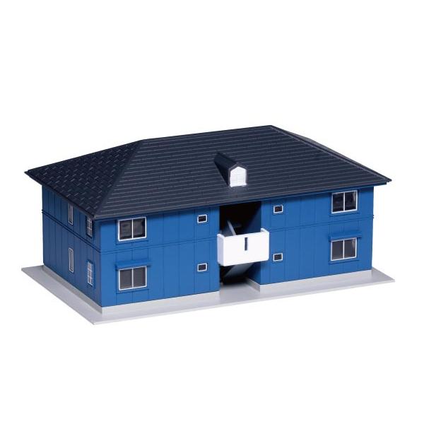 二階建アパート（ネイビー） 【KATO・23-402D】
