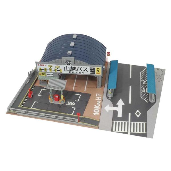 着色済み バス営業所 【グリーンマックス・2912】