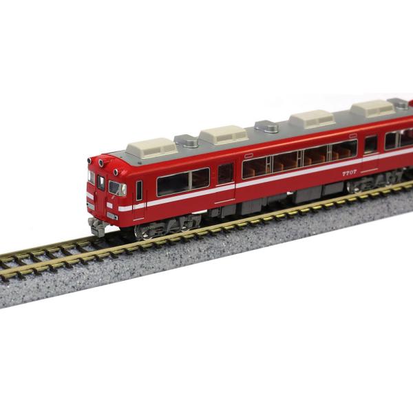 名鉄7700系 白帯車1990（妻面窓付き）増結2両編成セット（動力無し） 【31820】