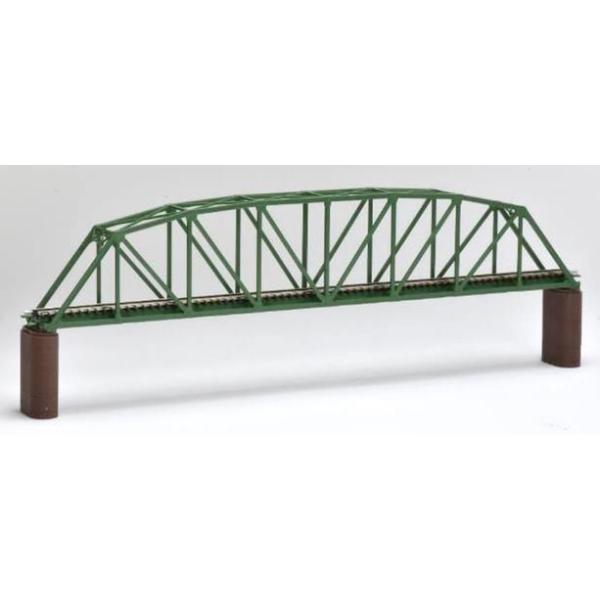 単線曲弦トラス鉄橋S420（F）（深緑） 【TOMIX・3279】