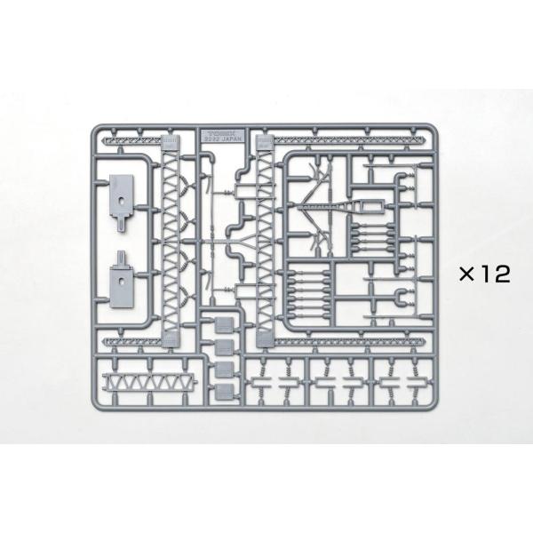 架線柱用複線高圧線トラス（12本分） 【TOMIX・3282】