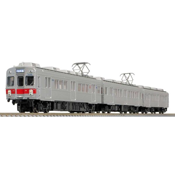 東急電鉄7200系（池上線 冷房車 赤帯）3両編成セット（動力付き） 【50797】