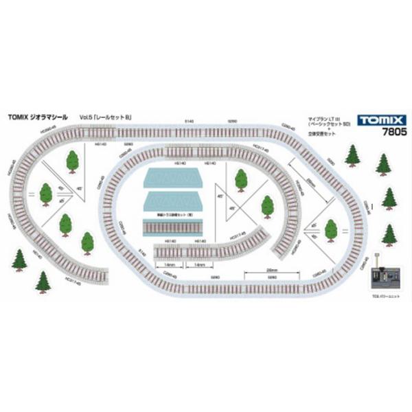 7805  TOMIXジオラマシールVol.5 レールセットＢ  TOMIX 鉄道模型 Ｎゲージ