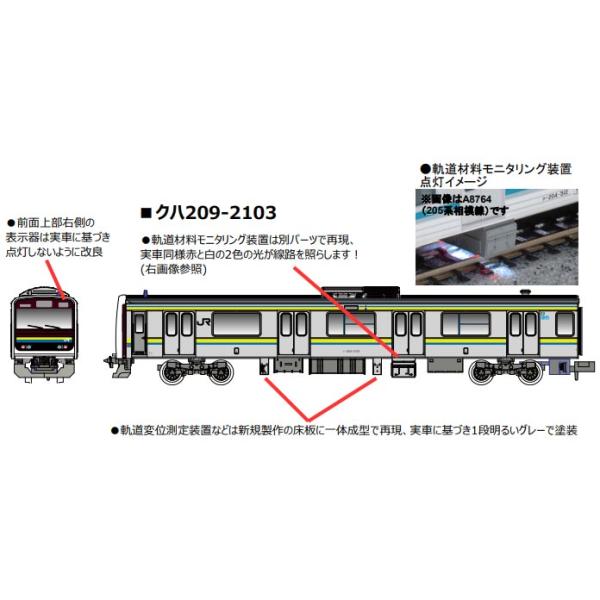 マイクロエース 209系2100番代 幕張電車区C603編成 線路設備