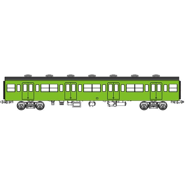 トラムウェイ 国鉄103系 TW-103SA 黄緑6号 動力付基本4輌セットA トラムウェイ 1/80 国鉄103系非ユニット窓 非冷房車 黄緑6号動力なし