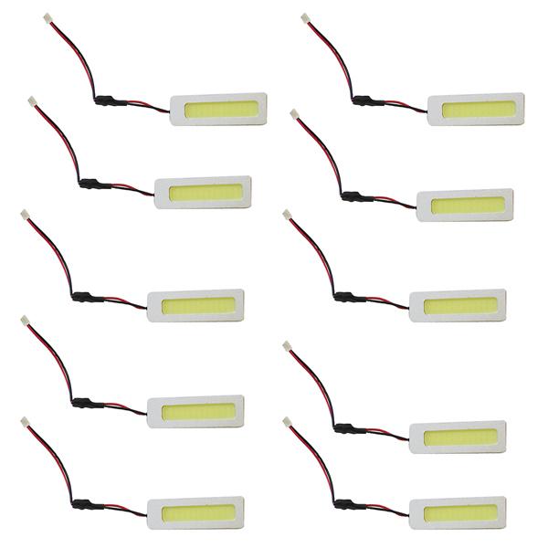 24v車専用 Ledルームランプ ホワイト 白 21mm 41mm Cob面発光 10個セット T10 Ba9s D31 3種類ソケット付き Led 基盤 トラック ダンプ M ミドルロイスショッピング 通販 Yahoo ショッピング