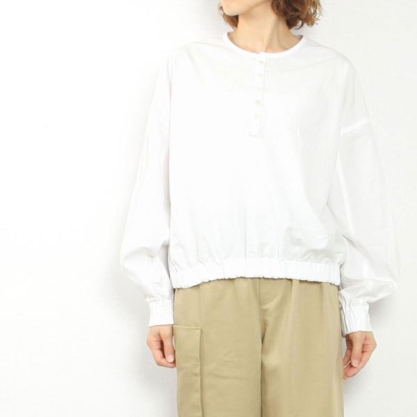 assiette アシェット オーガニックタイプライターウォッシュ ブラウス A24-31836-64