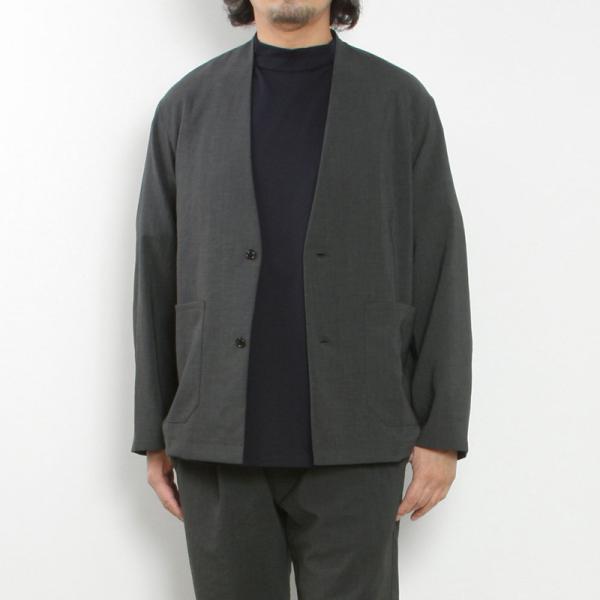 LAMOND.（ラモンド） LAMOND NO COLLAR SHARI JACKET LM-O-113