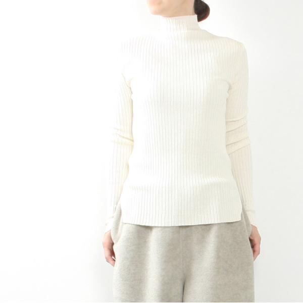 R&D.M.Co- アールアンドディーエムコー SILK CASHMERE RIB HIGH NECK NO.5854 R&D.M.Co OLDMAN'S TAILOR R&D.M.Co- アールアンドディーエムコー SILK