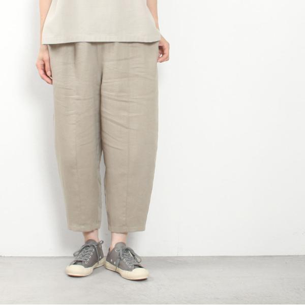 evam eva linen cropped pants ブラック　サイズ1 evam eva（エヴァムエヴァ） linen cropped pants E251T232 : MIDLAND